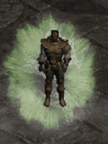 green aura with lightning